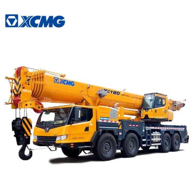 XCMG Official 80 ton boom crane XCT80 China telescopic boom truck cranes for sale
